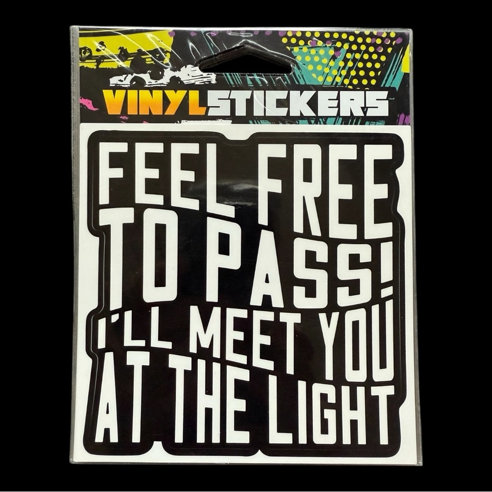10 for $25 Feel Free to Pass Vinyl Sticker